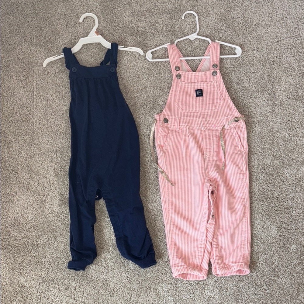 2 pairs of overalls